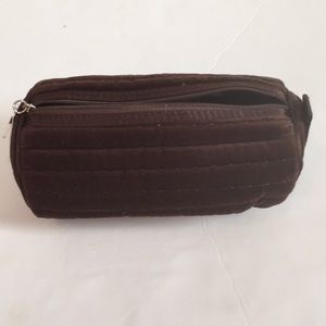 Breathe brown cosmetic case & mirror